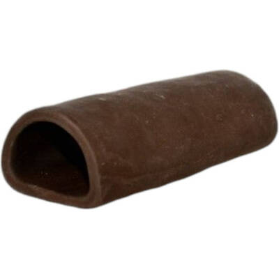 Σπηλιά 'D' Σκούρο καφέ για pleco M -11x4x3cm