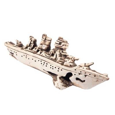 Aqua Nova Battleship Wreck - 25x9x7cm