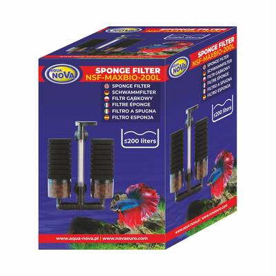 Aqua Nova Sponge Filter NSF-MAXBIO-200L