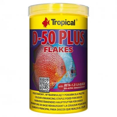 Tropical D-50 Plus Flakes 500ml