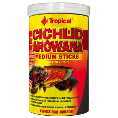 Tropical Cichlid & Arowana Medium Sticks 1000 ml