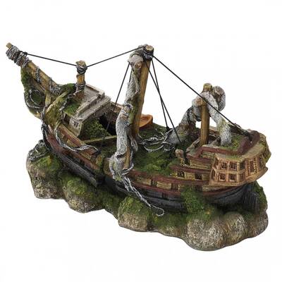 Aqua Della 3masted ship M - 29x11x18CM