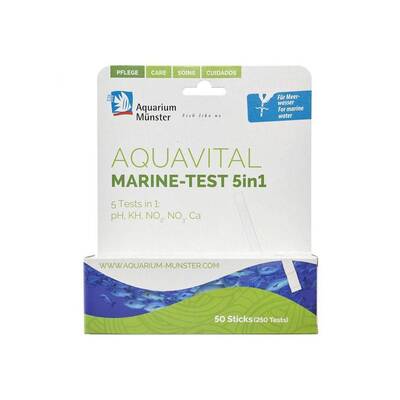 Aquarium Munster Aquavital Marine Multitest 5 in 1, 50 strips