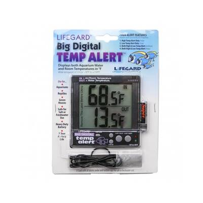 LifeGard Large Digital Clock / Thermometer