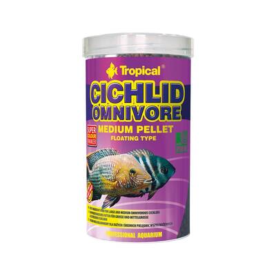 Tropical Cichlid Omnivore Medium Pellet Tin 1000 ml