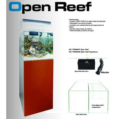 Blau Aquarium Open Reef 45x45x45 cm 91 LT (Cubic 91L + Ready Sump 38)