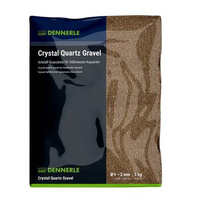 Dennerle Crystal Quartz Gravel dark brown, 1-2mm, 5kg