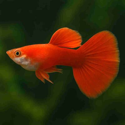 Poecilia Reticulata Red Moscow Male