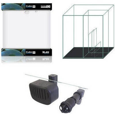 Blau Aquarium Open Reef 45x45x45 cm 91 LT (Cubic 91L + Ready Sump 38)