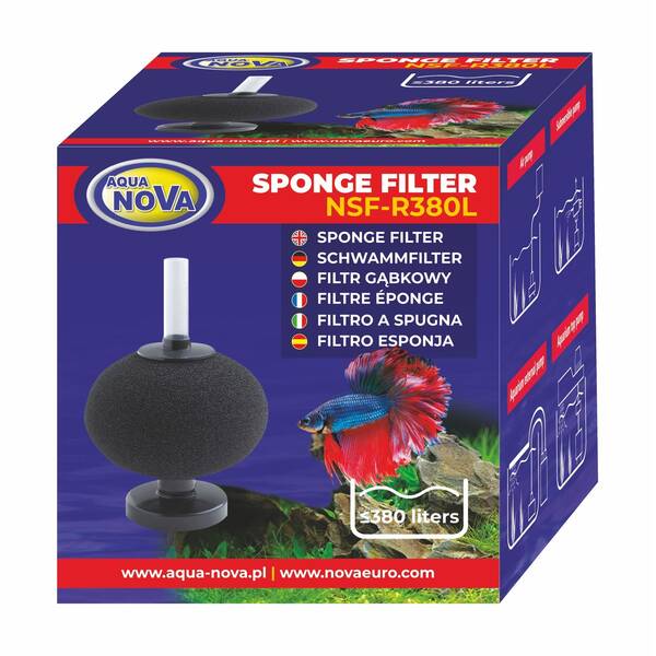 Aqua Nova Sponge Filter NSF-R380L