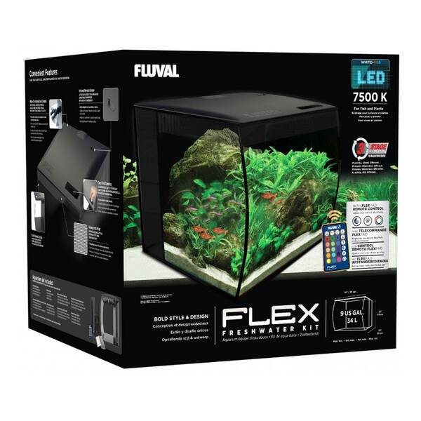 Fluval Flex Led Aquarium Nano 34lt - Black