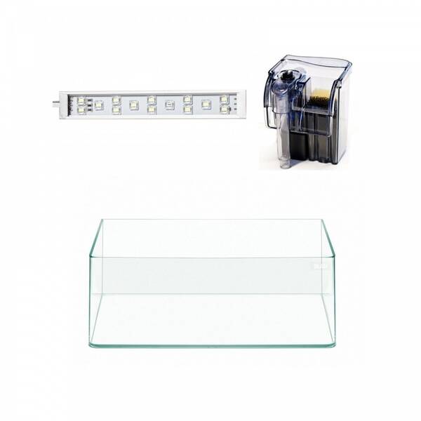 Blau Aquarium KIT Cubic Panoramic 17 Shallow 45x24x16cm