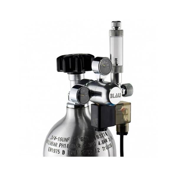 Blau Compact Regulator with electronic valve and bubble counter