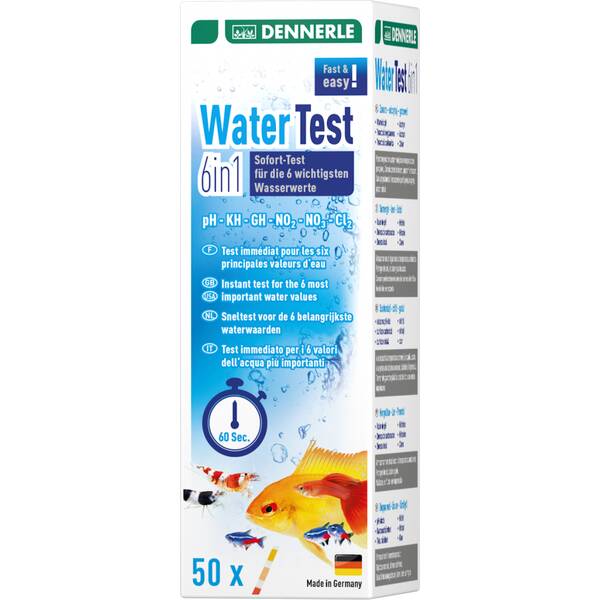 Dennerle Aquatics - water test 6 in 1 (50pcs) Dennerle Aquatics - water test 6 in 1 (50pcs)