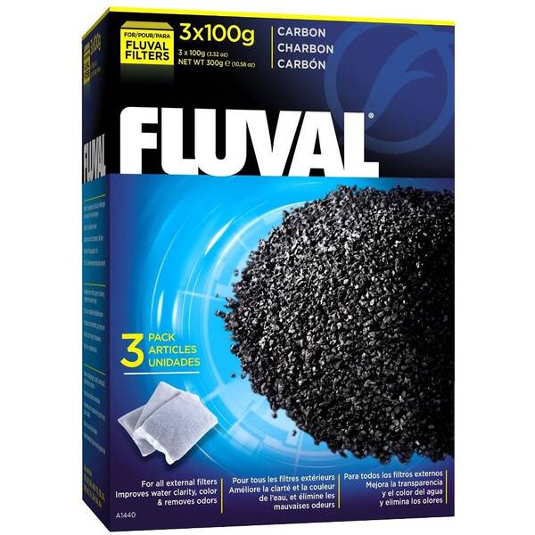 Fluval Ενεργός Άνθρακας 3x100gr Fluval Ενεργός Άνθρακας 3x100gr