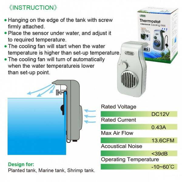 ISTA Thermostat Cooling Fan