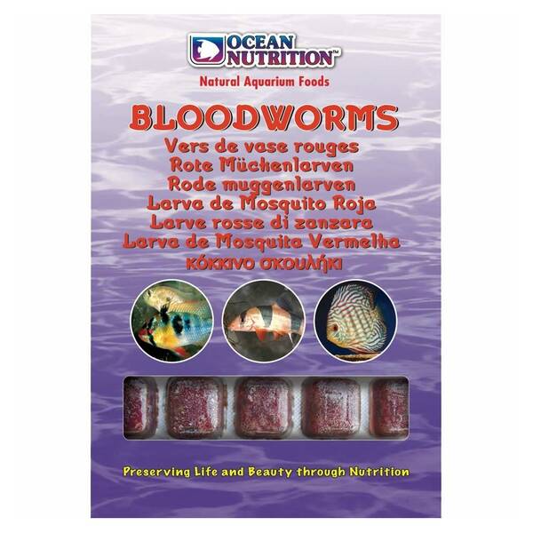 Ocean Nutrition Bloodworms Cube Tray 100 gr Ocean Nutrition Bloodworms Cube Tray 100 gr
