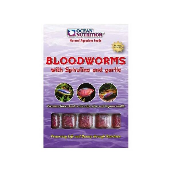 Ocean Nutrition Bloodworms With Spirulina & Garlic c.t. 100 gr