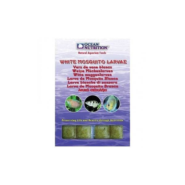 Ocean Nutrition White Mosquito Larvae cube tray 100 gr Ocean Nutrition White Mosquito Larvae cube tray 100 gr