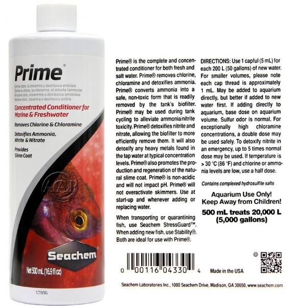 Seachem Prime 500 ml - for 20.000 l