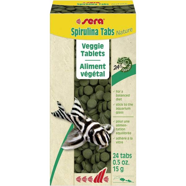 Sera Spirulina Tabs Nature 24 tablets Sera Spirulina Tabs Nature 24 tablets