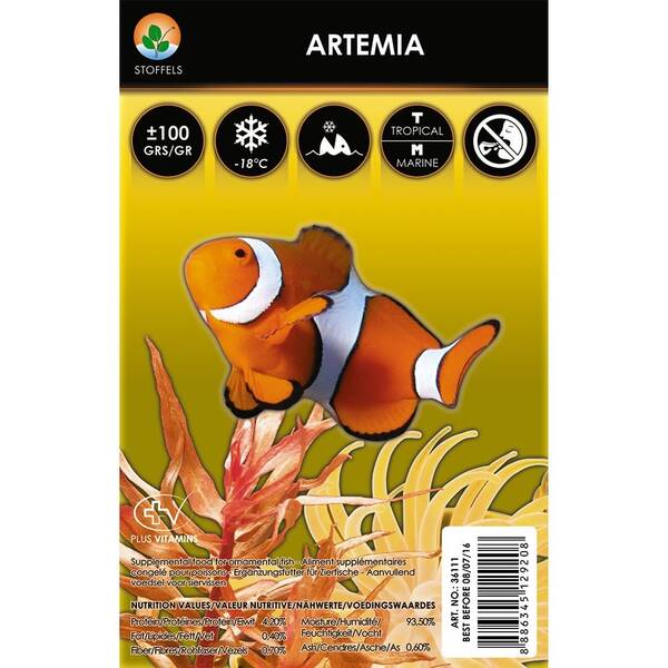 Stoffels Frozen Food Artemia 100gr Stoffels Frozen Food Artemia 100gr