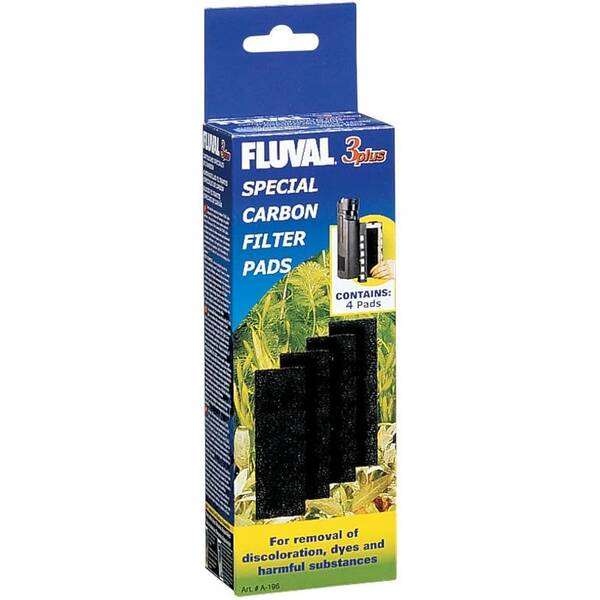 Fluval 3Plus Carbon Filter Pads - 4pcs (A196)