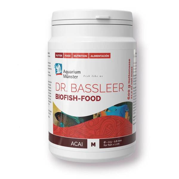 Aquarium Munster Dr Bassleer Biofish Food BF Acai M 600 gr