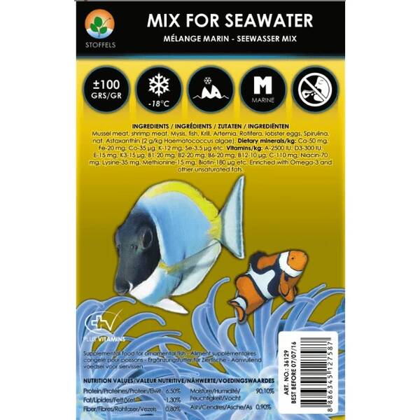 Stoffels Frozen Food Mix For Saltwater fish 100gr