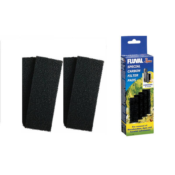 Fluval 3Plus Carbon Filter Pads - 4pcs (A196)