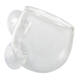Aqua Della Plant Cup Glass Transparent - 9x6x6cm Aqua Della Plant Cup Glass Transparent - 9x6x6cm