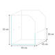 Blau Cubic Paludarium 45 - 45x45x20/55 40LT Blau Cubic Paludarium 45 - 45x45x20/55 40LT