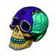 Aqua Della Los Muertos Skull 3 Aqua Della Los Muertos Skull 3